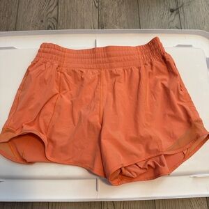 Lululemon Hotty Hot Orange Shorts